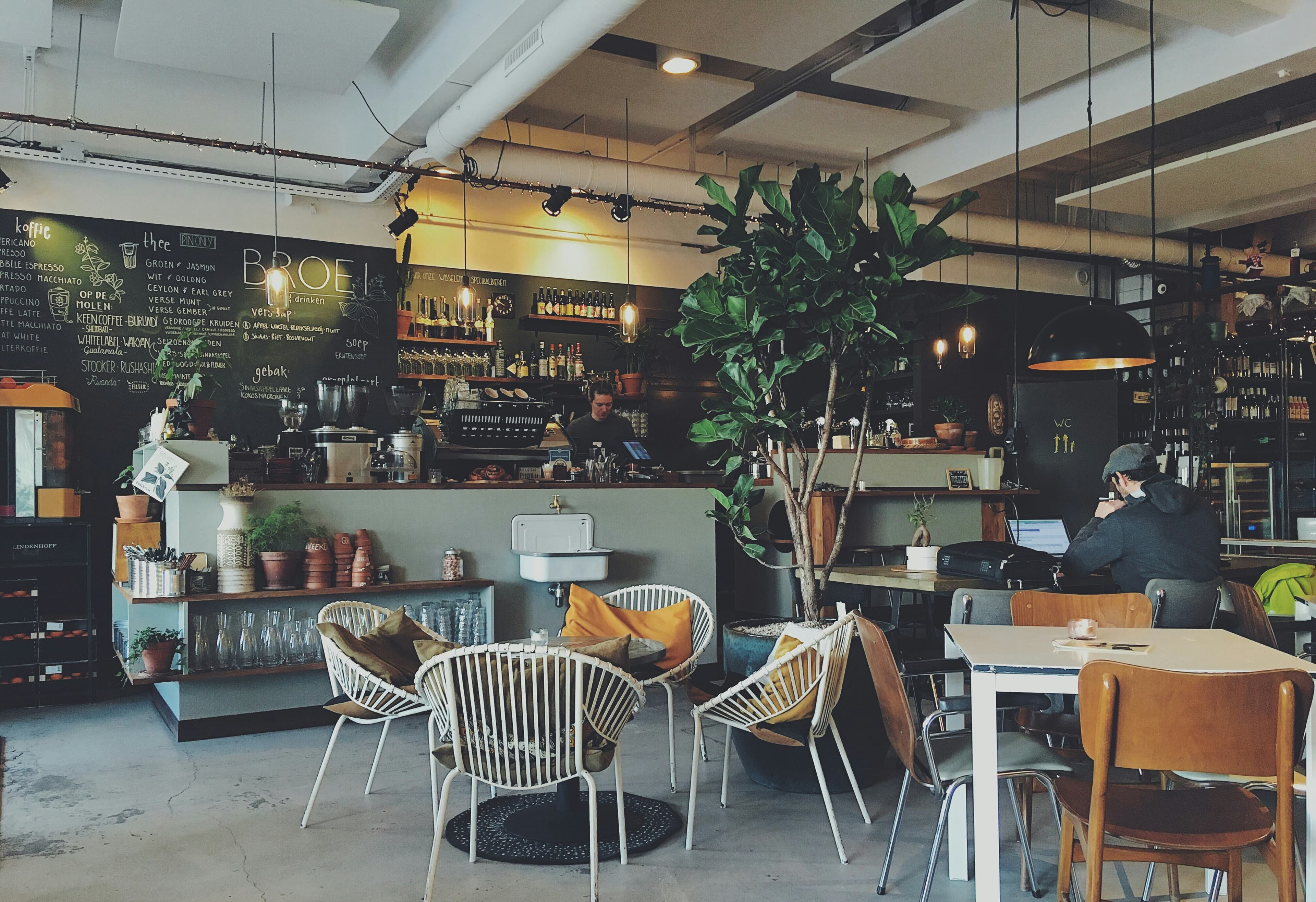 Cozy indoor seating